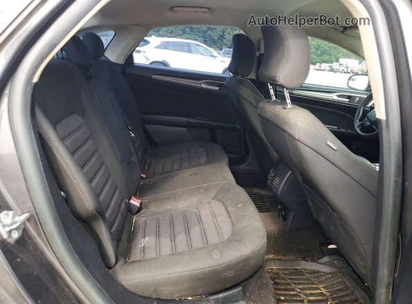 3FA6P0LU4JR186007 2018 FORD FUSION Gray Rear seats view