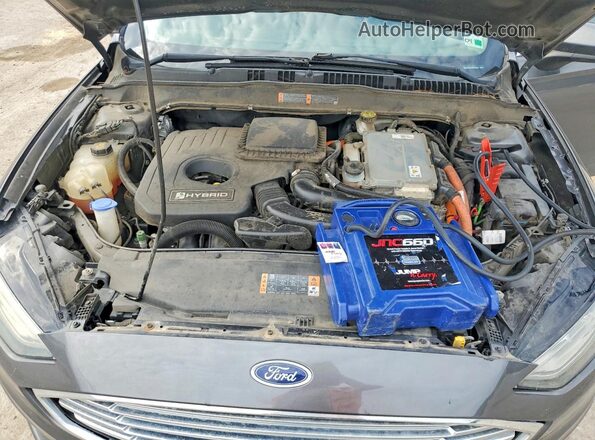 3FA6P0LU4JR186007 2018 FORD FUSION Gray Rear interior view