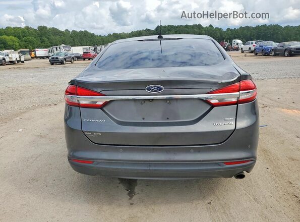 3FA6P0LU4JR186007 2018 FORD FUSION Gray Rear view