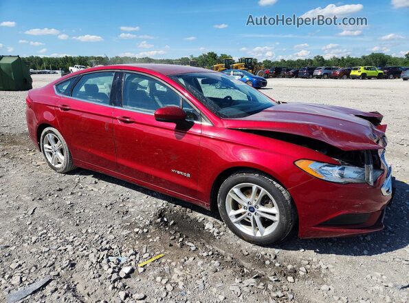 3FA6P0LU4JR208636 2018 FORD FUSION Red Delantero derecho