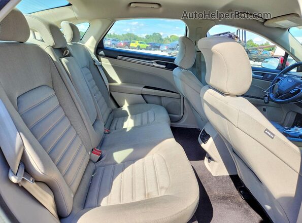 3FA6P0LU4JR208636 2018 FORD FUSION Red Vista de los asientos traseros