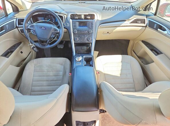 3FA6P0LU4JR208636 2018 FORD FUSION Red Vista del salpicadero