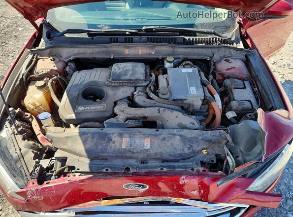 3FA6P0LU4JR208636 2018 FORD FUSION Red Vista interior trasera