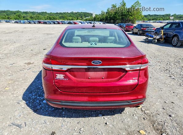 3FA6P0LU4JR208636 2018 FORD FUSION Red Vista trasera