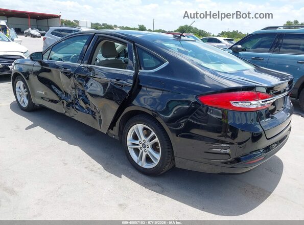 3FA6P0LU4JR234329 2018 FORD FUSION HYBRID Black Tył lewy