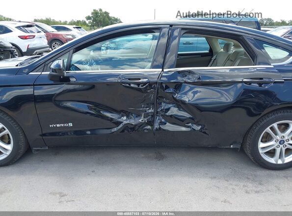 3FA6P0LU4JR234329 2018 FORD FUSION HYBRID Black Widok z przodu