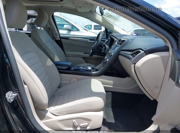 3FA6P0LU4JR234329 2018 FORD FUSION HYBRID Black Widok wnętrza z przodu