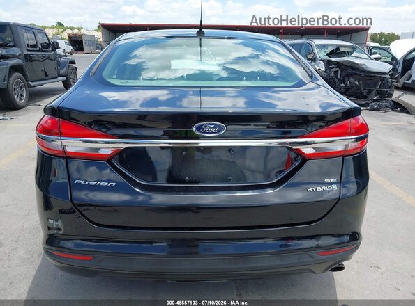 3FA6P0LU4JR234329 2018 FORD FUSION HYBRID Black 
