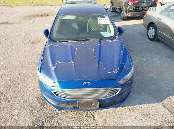 3FA6P0LU4JR235089 2018 FORD FUSION HYBRID Blue წინა ხედი