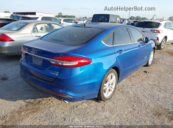 3FA6P0LU4JR235089 2018 FORD FUSION HYBRID Blue უკანა მარჯვენა
