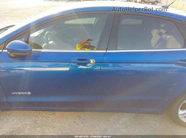 3FA6P0LU4JR235089 2018 FORD FUSION HYBRID Blue სალონის 360-გრადუსიანი ხედი