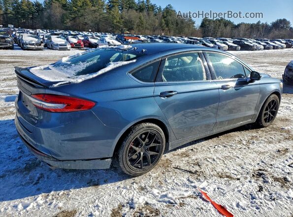 3FA6P0LU4JR242236 2018 FORD FUSION Blue Tył prawy