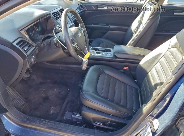 3FA6P0LU4JR242236 2018 FORD FUSION Blue Widok wnętrza z przodu