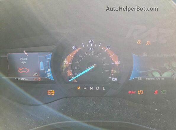 3FA6P0LU4JR242236 2018 FORD FUSION Blue Widok zestawu wskaźników
