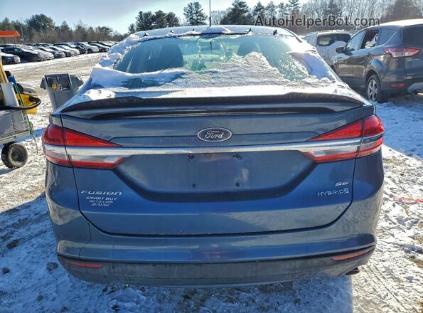 3FA6P0LU4JR242236 2018 FORD FUSION Blue Widok z tyłu