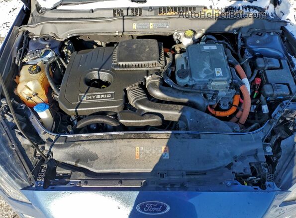 3FA6P0LU4JR242236 2018 FORD FUSION Blue Widok wnętrza z tyłu