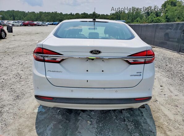 3FA6P0LU4JR243189 2018 FORD FUSION White Вид ззаду