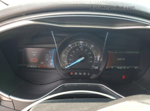 3FA6P0LU4JR243189 2018 FORD FUSION White Вид щитка приладів