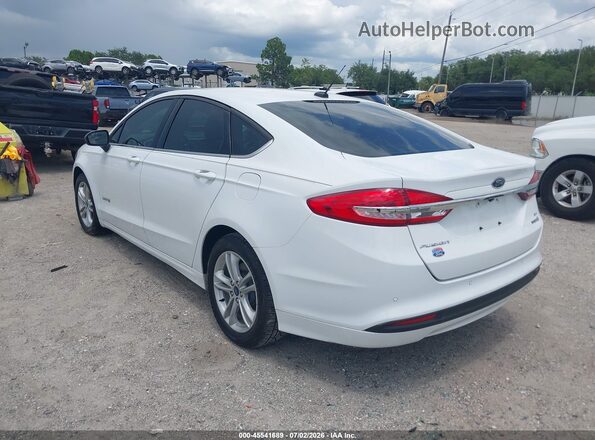 3FA6P0LU4JR265354 2018 FORD FUSION HYBRID White უკანა მარცხენა