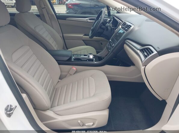 3FA6P0LU4JR265354 2018 FORD FUSION HYBRID White წინა სალონის ხედი