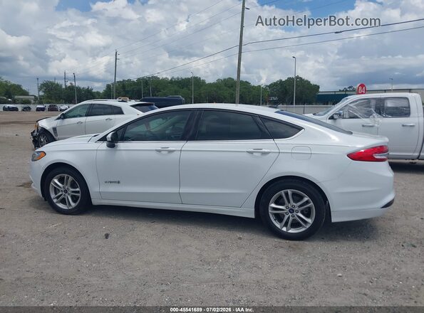 3FA6P0LU4JR265354 2018 FORD FUSION HYBRID White სალონის 360-გრადუსიანი ხედი
