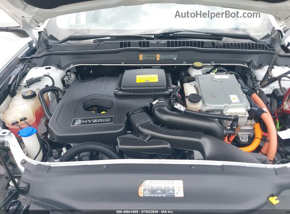 3FA6P0LU4JR265354 2018 FORD FUSION HYBRID White უკანა ხედი