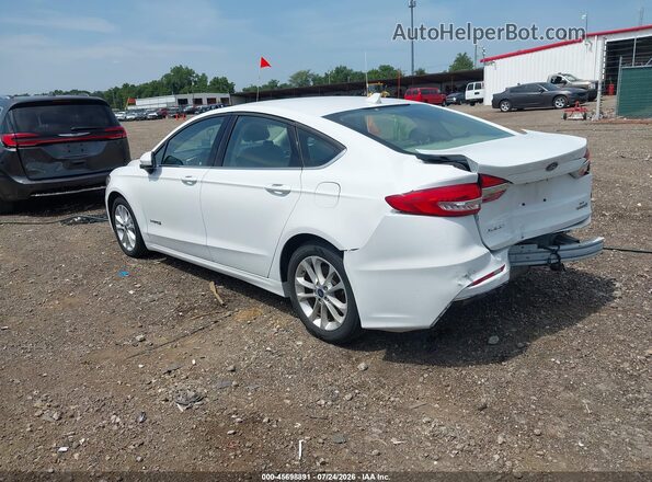 3FA6P0LU4KR124446 2019 FORD FUSION HYBRID White Tył lewy