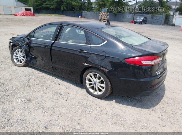 3FA6P0LU4KR125872 2019 FORD FUSION HYBRID Black Trasero izquierdo