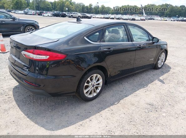 3FA6P0LU4KR125872 2019 FORD FUSION HYBRID Black Trasero derecho