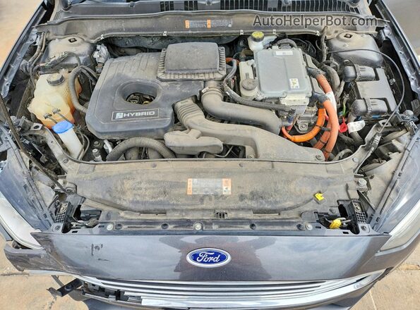 3FA6P0LU4KR204085 2019 FORD FUSION Серый Вид задней части салона