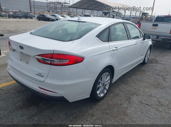 3FA6P0LU4KR211537 2019 FORD FUSION HYBRID White Հետևի աջ