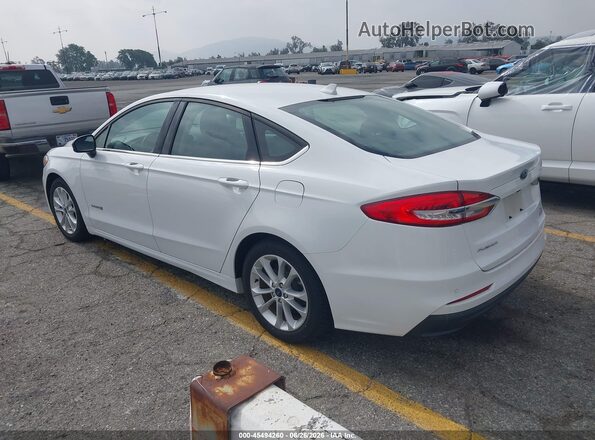 3FA6P0LU4KR211537 2019 FORD FUSION HYBRID White Հետևի ձախ