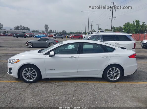 3FA6P0LU4KR211537 2019 FORD FUSION HYBRID White 
