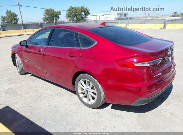3FA6P0LU4KR257126 2019 FORD FUSION HYBRID Красный Задняя левая четверть