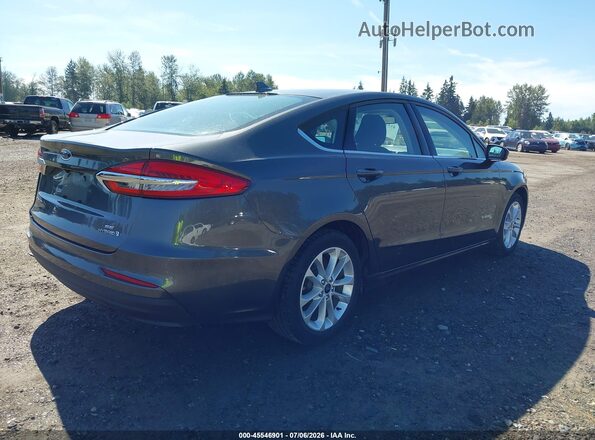 3FA6P0LU4KR258244 2019 FORD FUSION HYBRID Black Задня права чверть