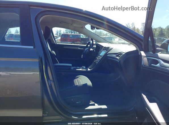 3FA6P0LU4KR258244 2019 FORD FUSION HYBRID Black Вид салону спереду