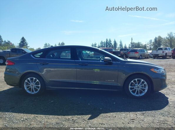 3FA6P0LU4KR258244 2019 FORD FUSION HYBRID Black Вид задньої частини салону
