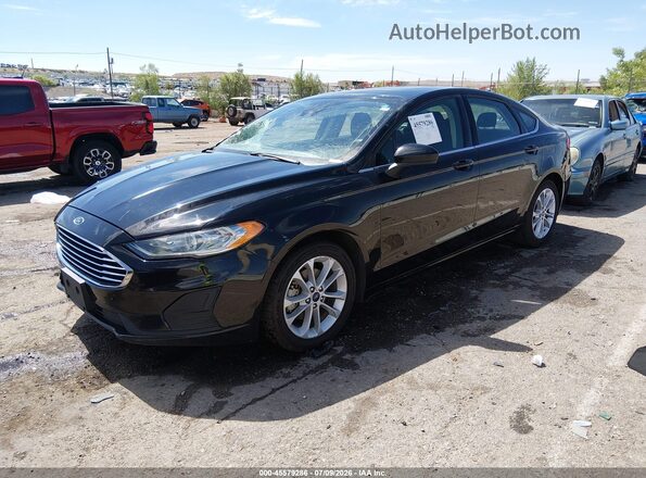 3FA6P0LU4LR113187 2020 FORD FUSION Черный Передняя левая четверть