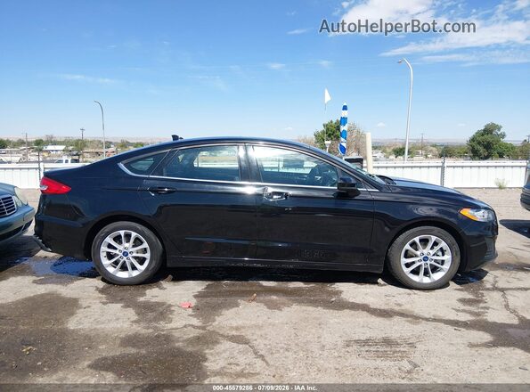 3FA6P0LU4LR113187 2020 FORD FUSION Черный Вид задней части салона