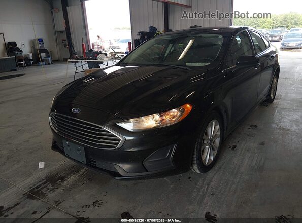 3FA6P0LU4LR231398 2020 FORD FUSION Black Front view