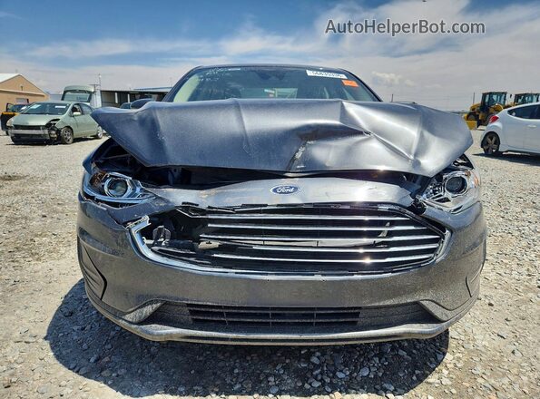 3FA6P0LU4LR231482 2020 FORD FUSION Gray Front view