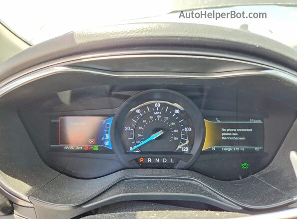 3FA6P0LU4LR231482 2020 FORD FUSION Gray Instrument cluster view