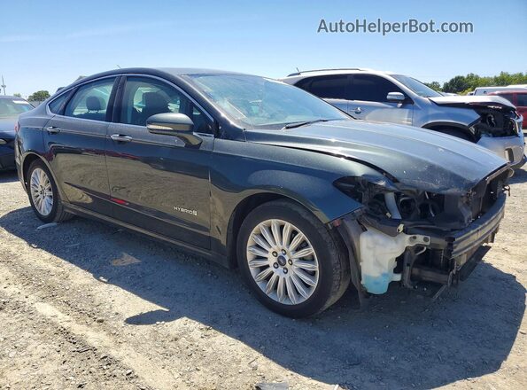 3FA6P0LU5GR106707 2016 FORD FUSION Зеленый Передняя правая четверть