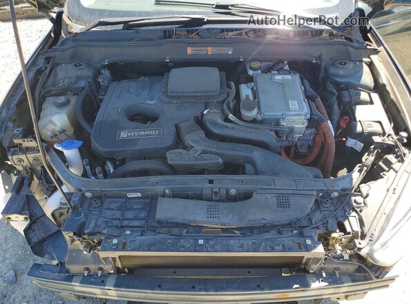 3FA6P0LU5GR106707 2016 FORD FUSION Зеленый Вид задней части салона