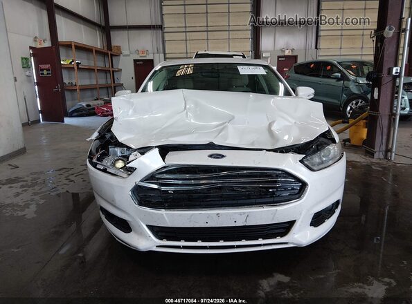 3FA6P0LU5GR291485 2016 FORD FUSION HYBRID White წინა პანელის ხედი