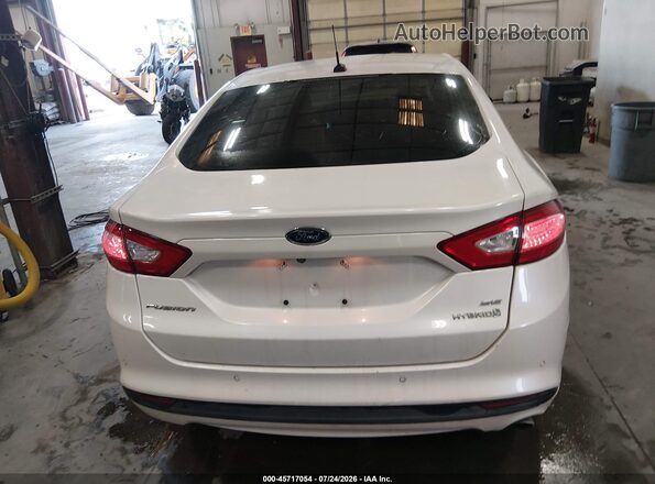 3FA6P0LU5GR291485 2016 FORD FUSION HYBRID White 