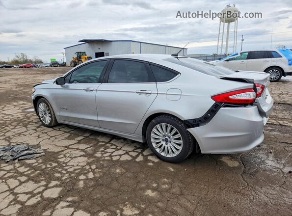 3FA6P0LU5GR403802 2016 FORD FUSION Silver Trasero izquierdo