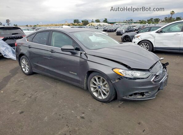 3FA6P0LU5HR164835 2017 FORD FUSION Charcoal Przód prawy