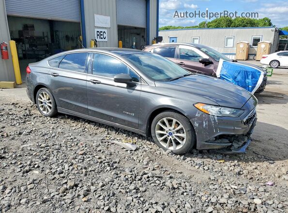3FA6P0LU5HR217405 2017 FORD FUSION Charcoal Delantero derecho