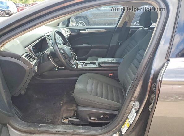3FA6P0LU5HR217405 2017 FORD FUSION Charcoal Vista interior delantera